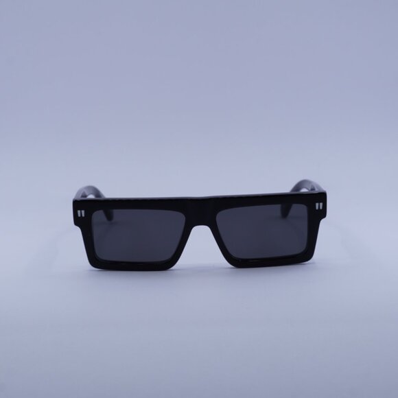 Off-White OERI13Z CHANDLER 1007 Sunglasses Black Square Frame, Dark Grey Lenses - Picture 2 of 11